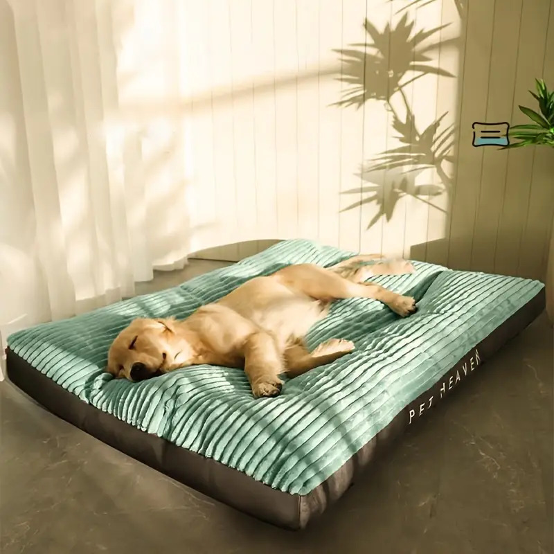 extra large durable dog mattress supportive dog bed and pad   dog mattress with detachable and washable covering and soft lining suitable for small to large dogs and cats