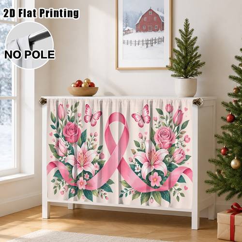 2d flat 2d flat 1pc breast aeness flowers curtain cabinet decor easy to clean rod for storage rack laundry room living room home decoration interior home christmas festive style 2d flat