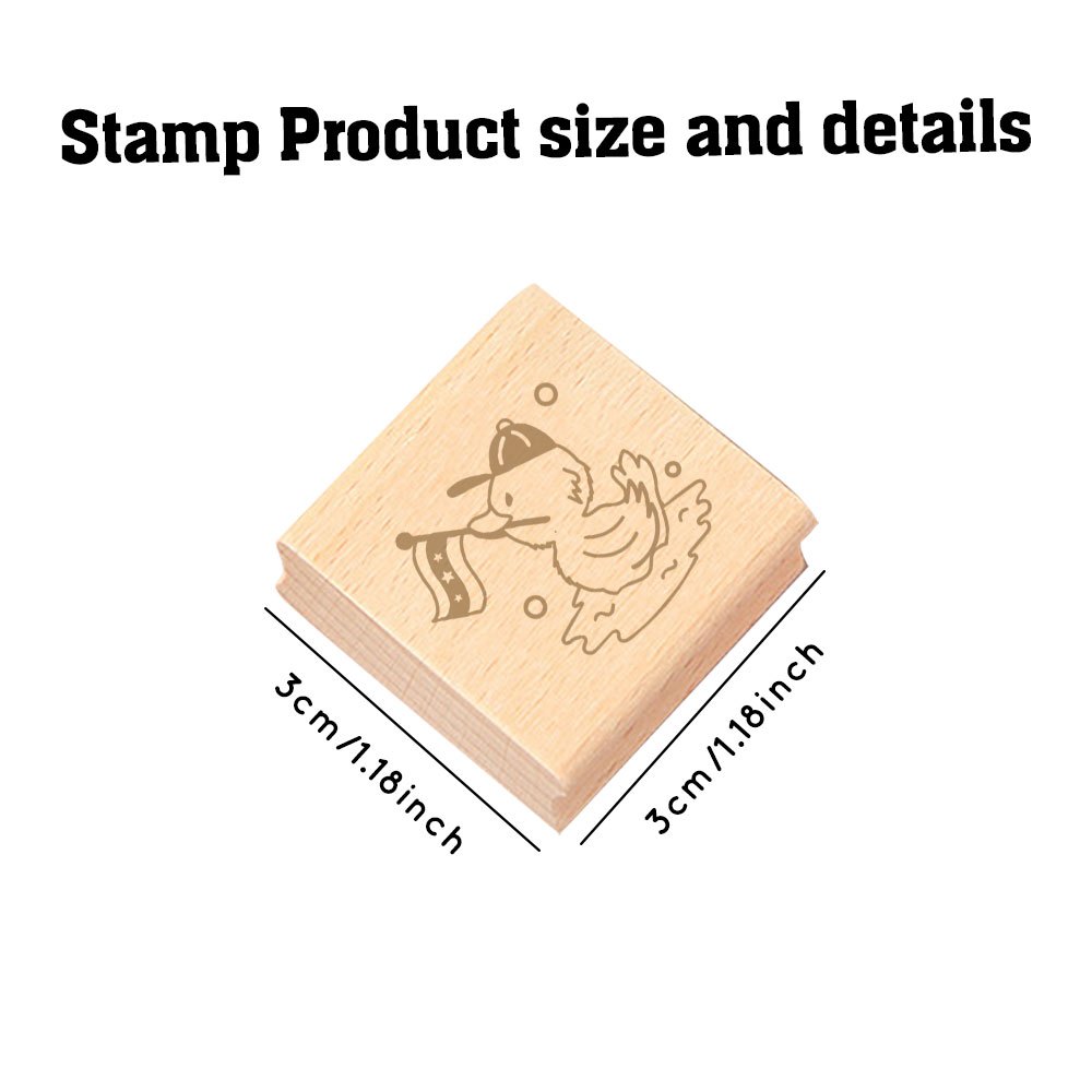 Wood Stamp for DIY Journaling and Scrapbooking