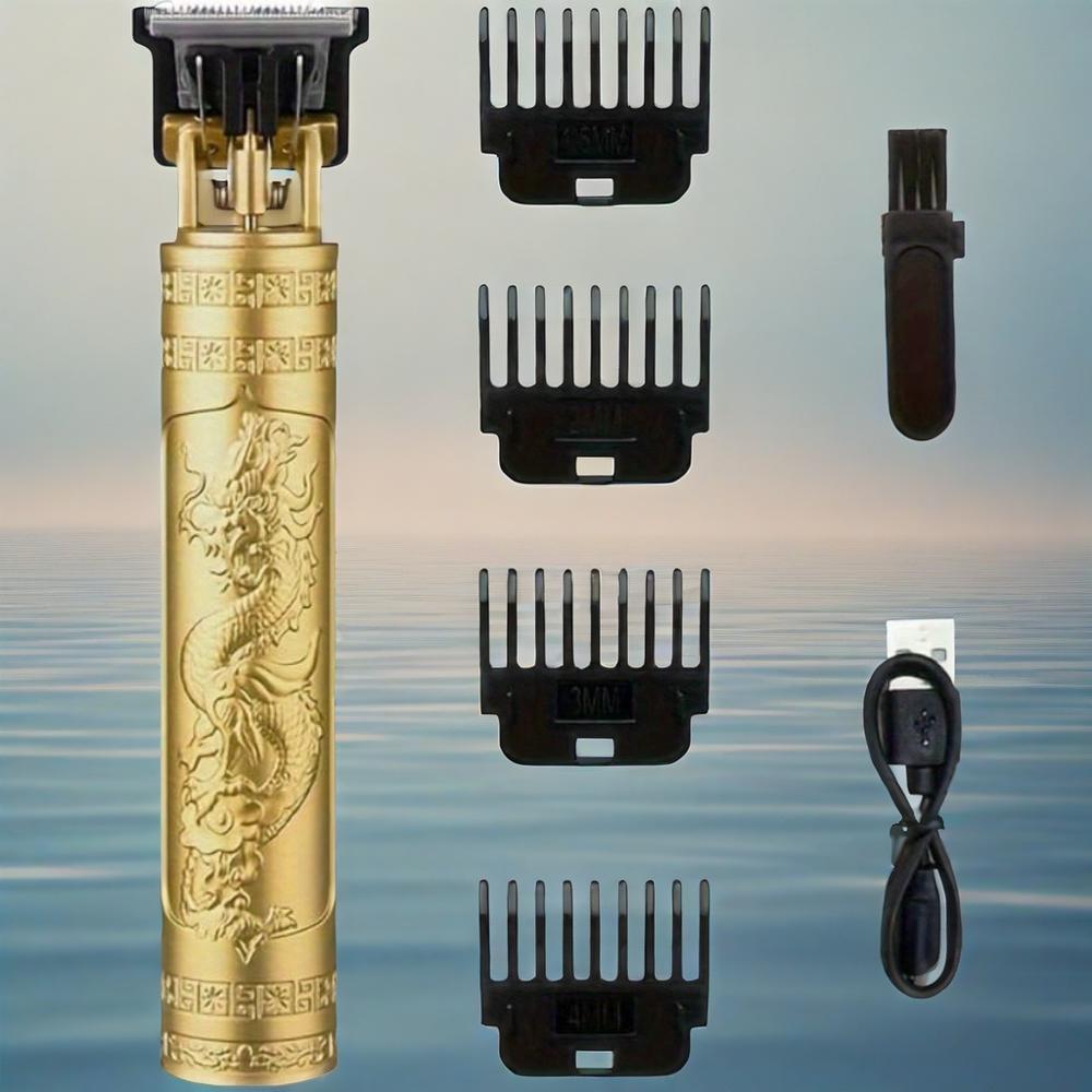 TEMU 1/2pcs Professional Cordless Hair & Beard Grooming Kit - Rechargeable Hair Clipper Set With Nose Trimmer, Electric Shaver, Detail Trimmer, Ideal Father's Day Gif