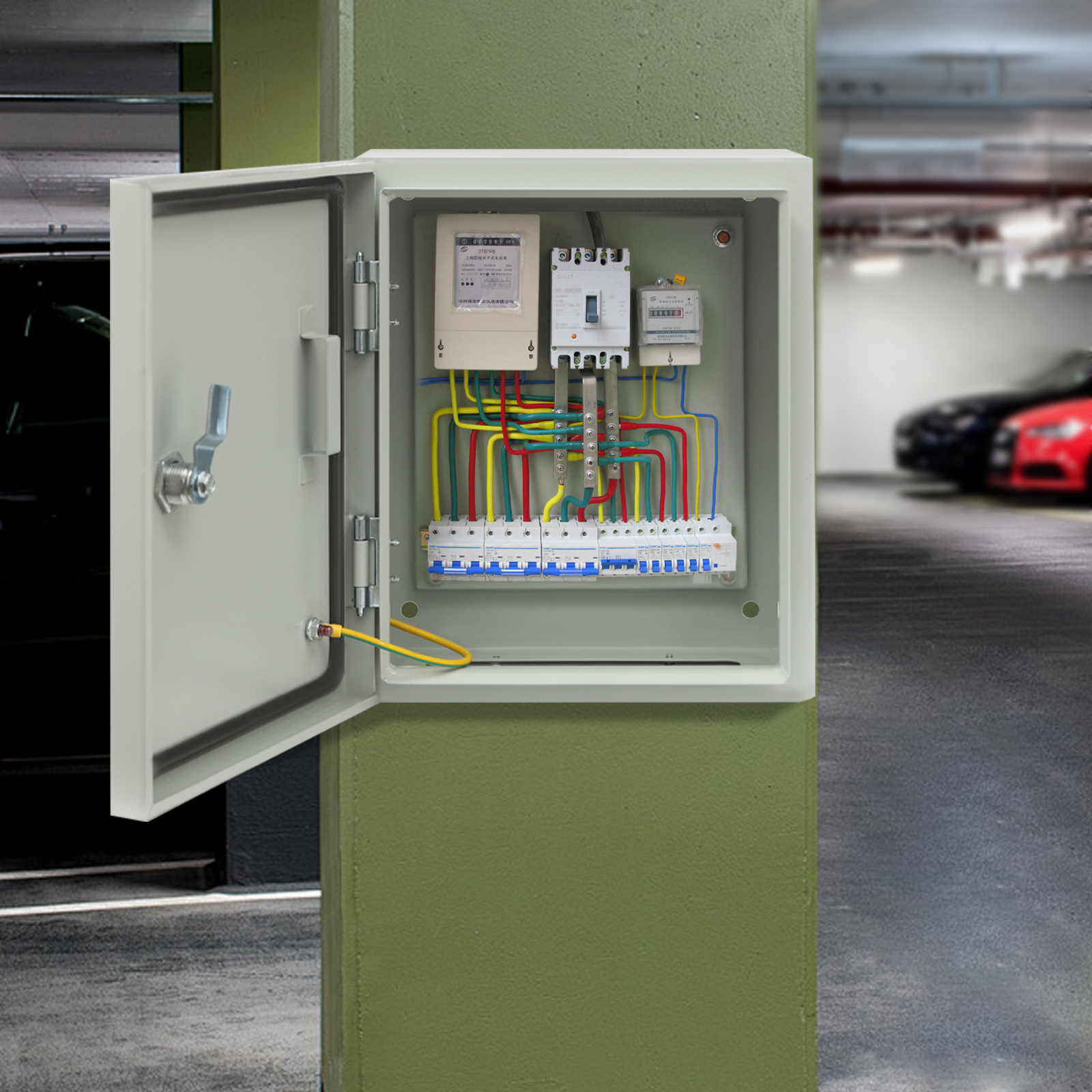 electrical junction box outdoor distribution box ip50 55 lockable electrical box empty enclosure 25x30x15 cm