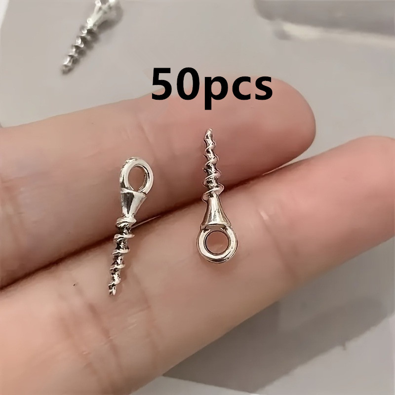 50pcs/100pcs Mini Diy Hole Screws Are Metal Screws, Suitable For Walls, Wood, Picture Frames, Cabinets, Living Rooms, And Kitchens