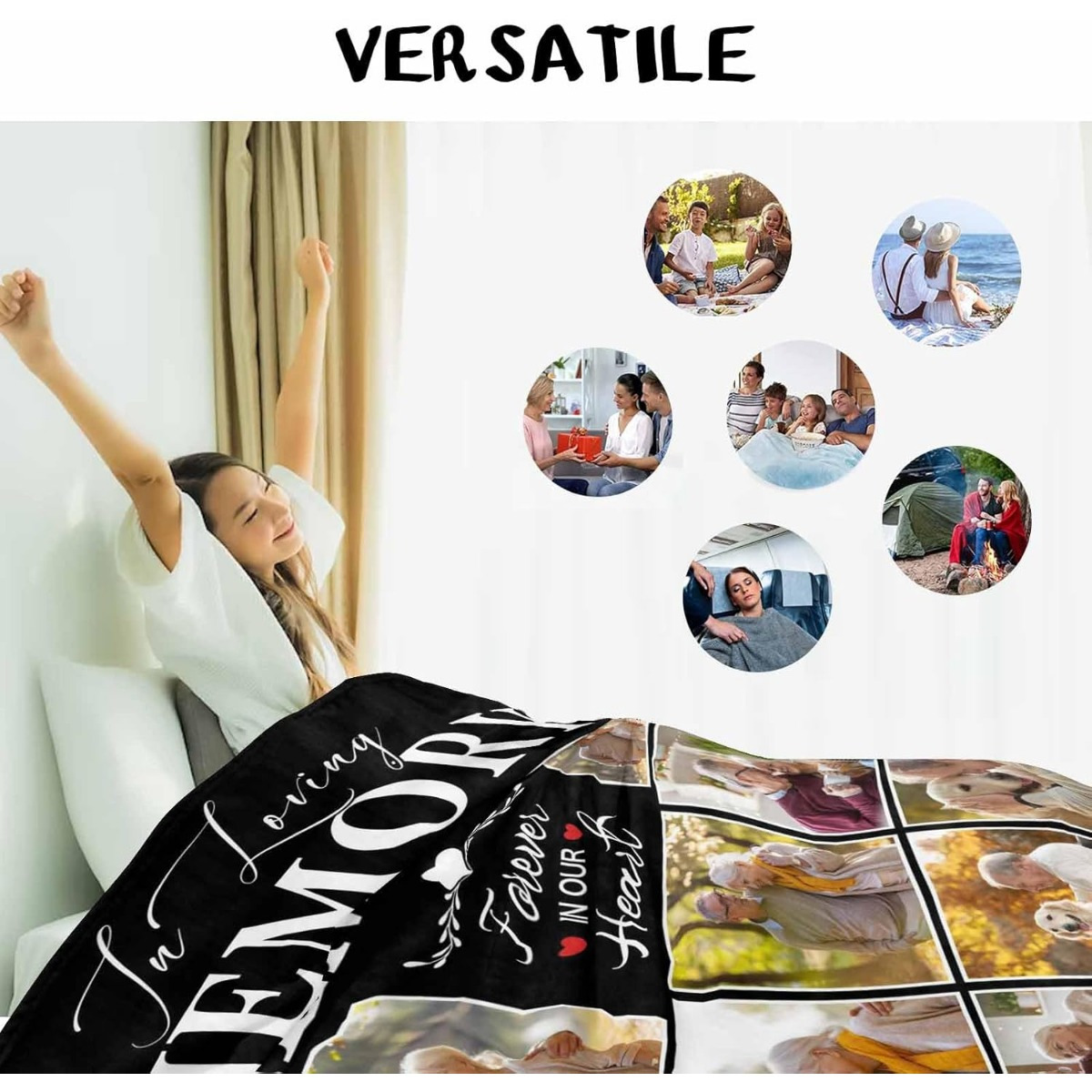 280Gsm Custom Flannel Blanket Personalized Picture Blanket