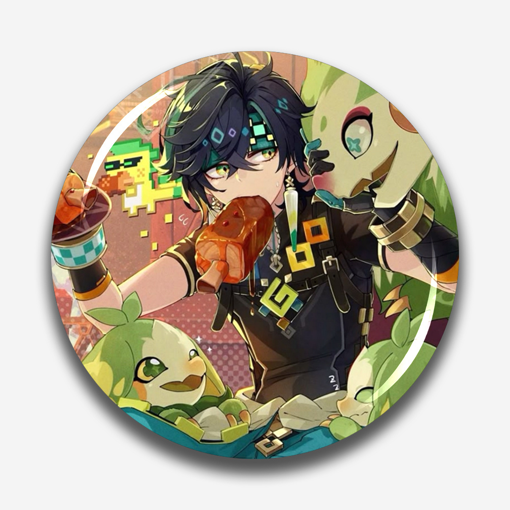 TEMU 2d Flat Brooch Anime Cartoon Badge, Stylish Pin For Men, Unisex, A Beautiful Accessory Suitable For Festive Occasions, Perfect As A Fun Gift