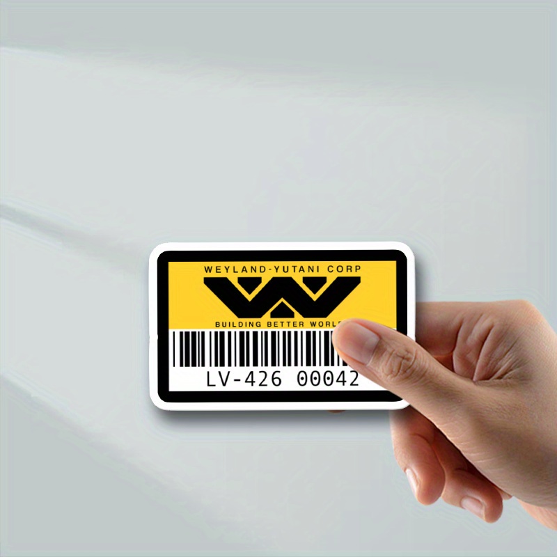 

1 Corp. -426 Barcode Sticker - Vinyl, Self-adhesive Decal For Water Bottles, Laptops, Fridges, Cars - Vintage Rock & Roll Graphic, Single Use, Tag, Vinyl Self-adhesive Sticker