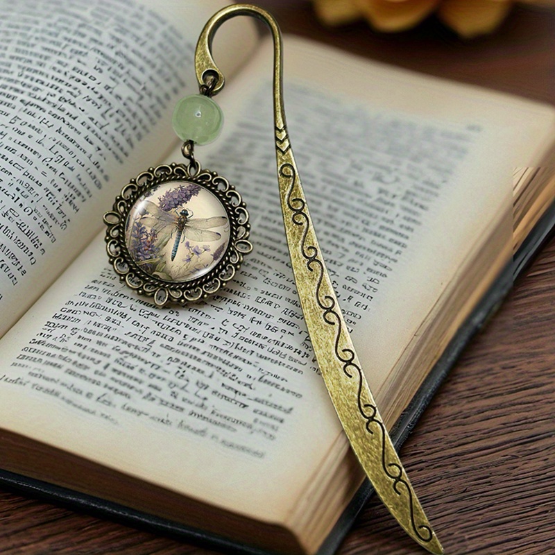 Image of 1pc & Bookmark - Vintage Book Page Marker With Intricate Lace Design, Durable Alloy For Students, Teachers, Office &, Book Lover Gifts