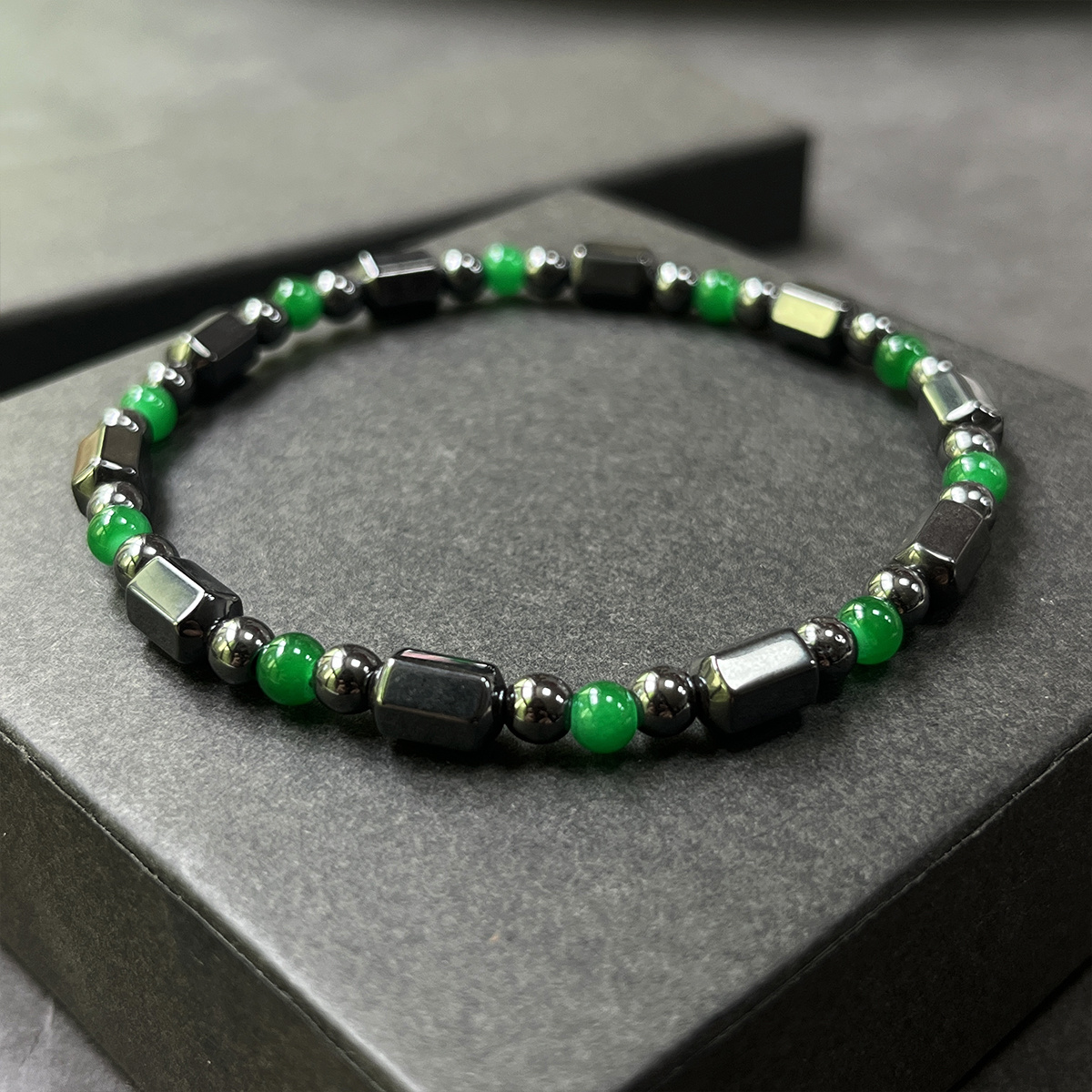 TEMU 1 bracciale vintage color terra con perline di ematite fatte a per stabilit� e . Il suo design retr簷- lo stile boh矇mien lo rendono per l'uso , e