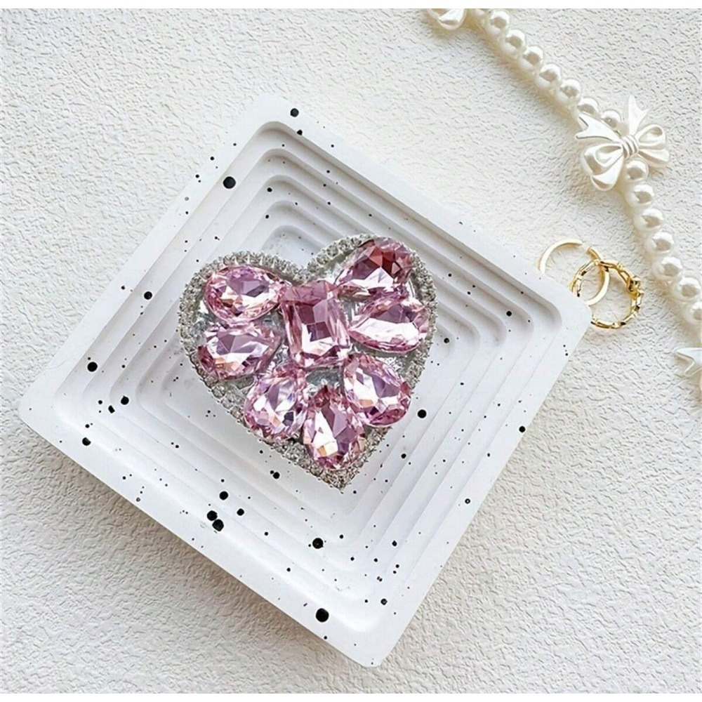 Elegant Shiny Rhinestone Phone Ring Holder - 360 ° Swivel Holder, Universal Phone Holder For All Smartphones