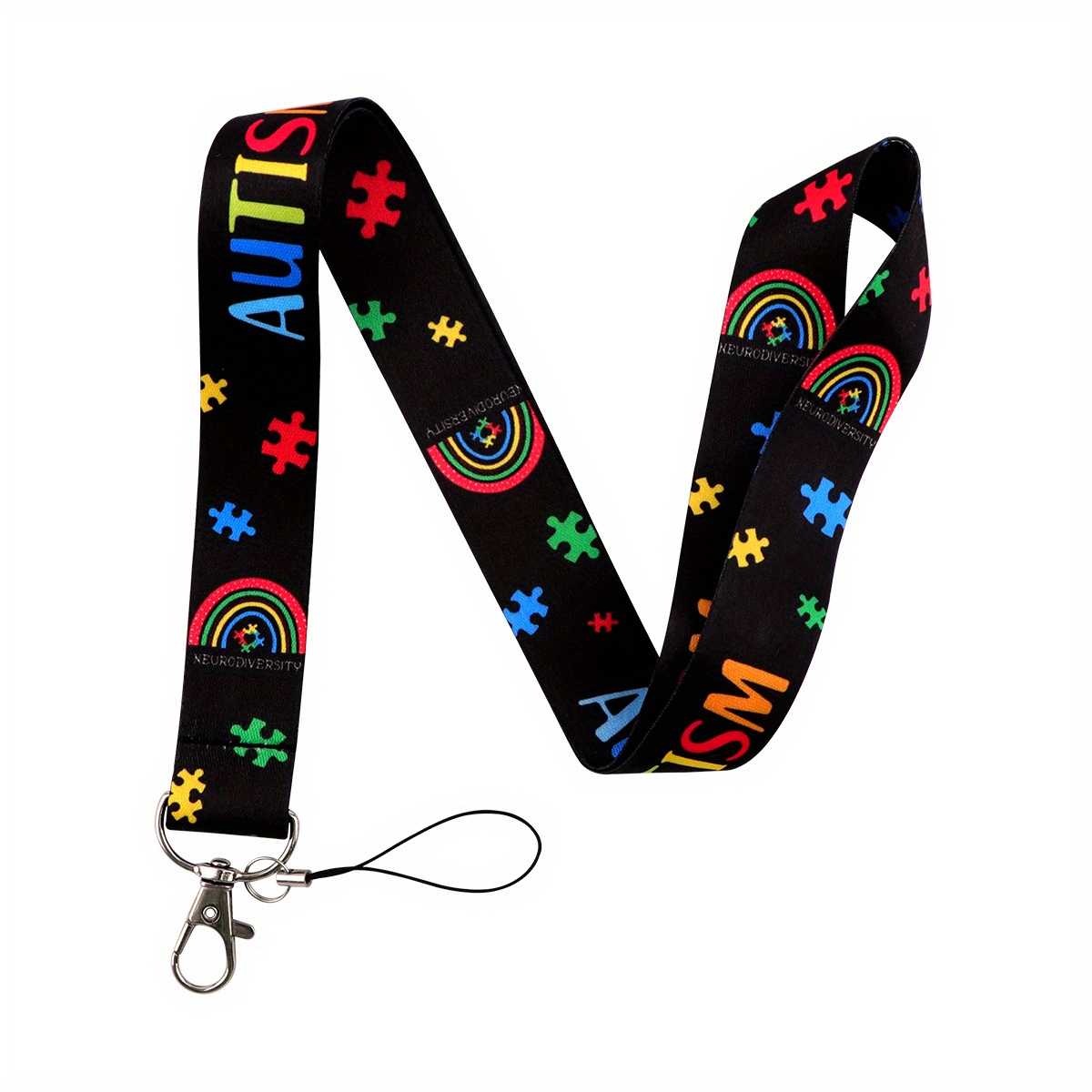 36 Pack Halloween Themed Lanyards - Colorful Teacher & Office Badge Lanyards With Swivel Hook (46cm)