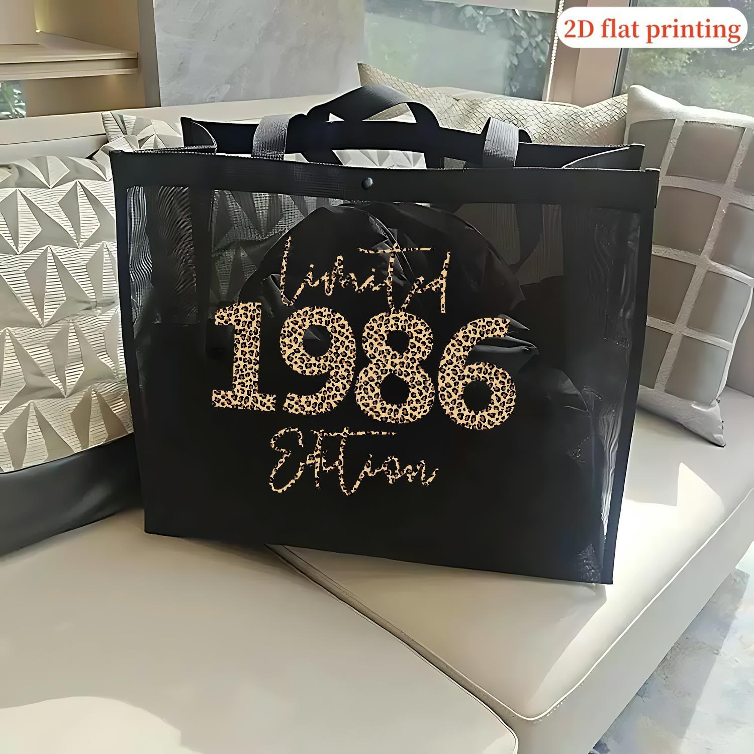 Lz250825x235 2d Flat Printing Mesh Tote Bag, Black Transparent Tote Bag, Mesh Beach Bag Perfect For , Travel Beach Mesh Tote Bag A5