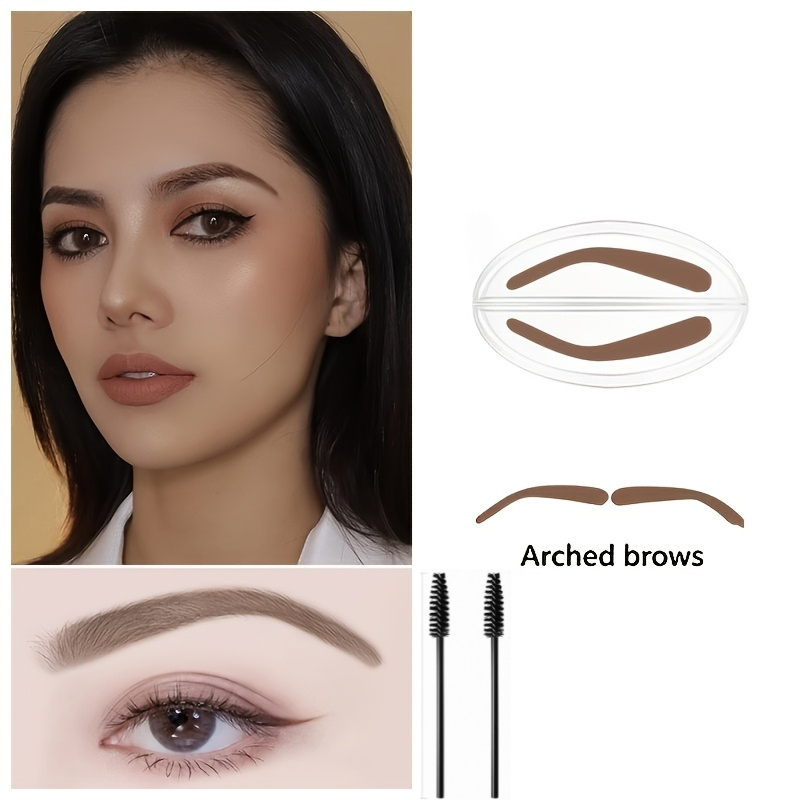 Stamp-Style Eyebrow Shaper with Brushes