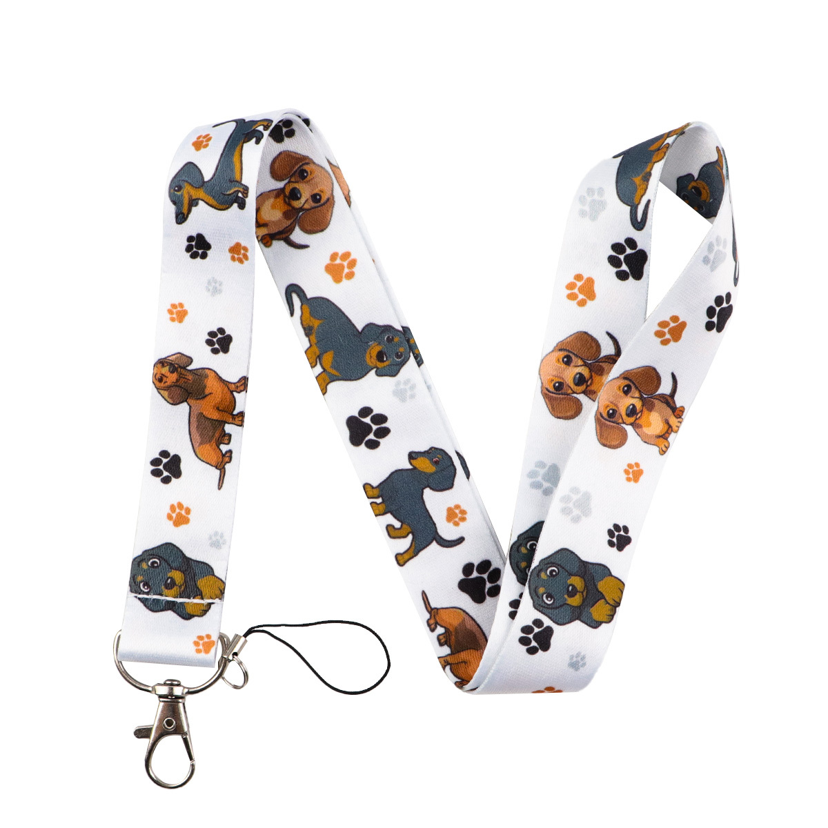 1pc Cute Dachshund Neck Strap Lanyard | Keychain With Id Holder, Card Pass Hang Rope Keyring Additions - Dmlsky