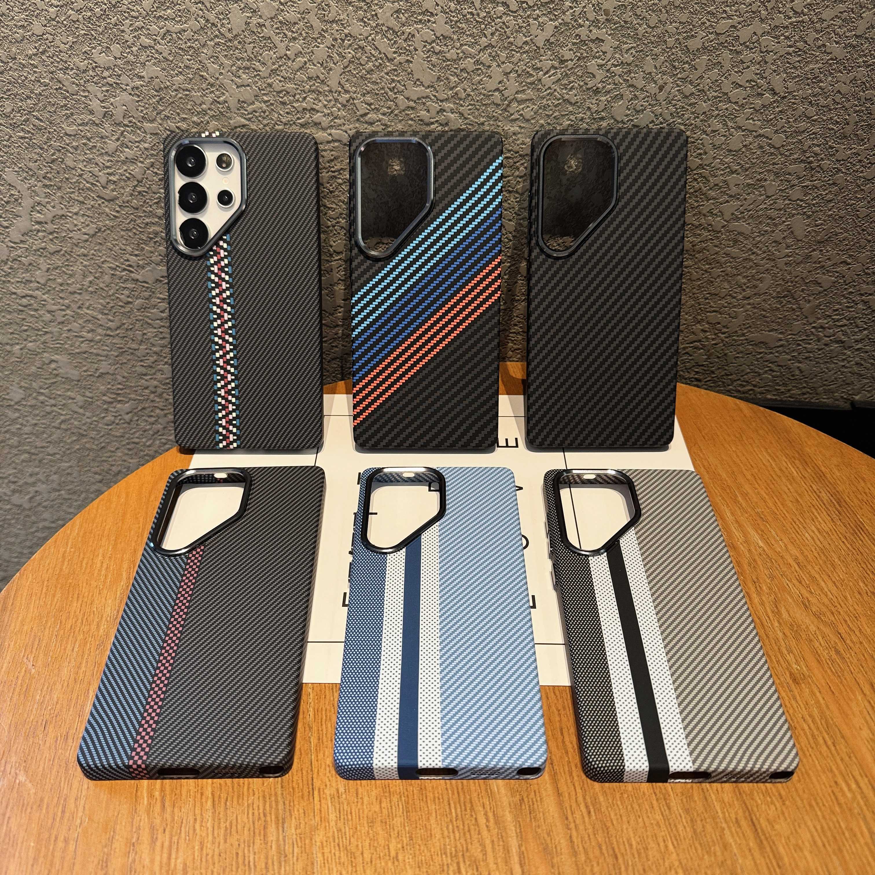 large hole carbon fiber pattern suitable samsung s25 Temu South