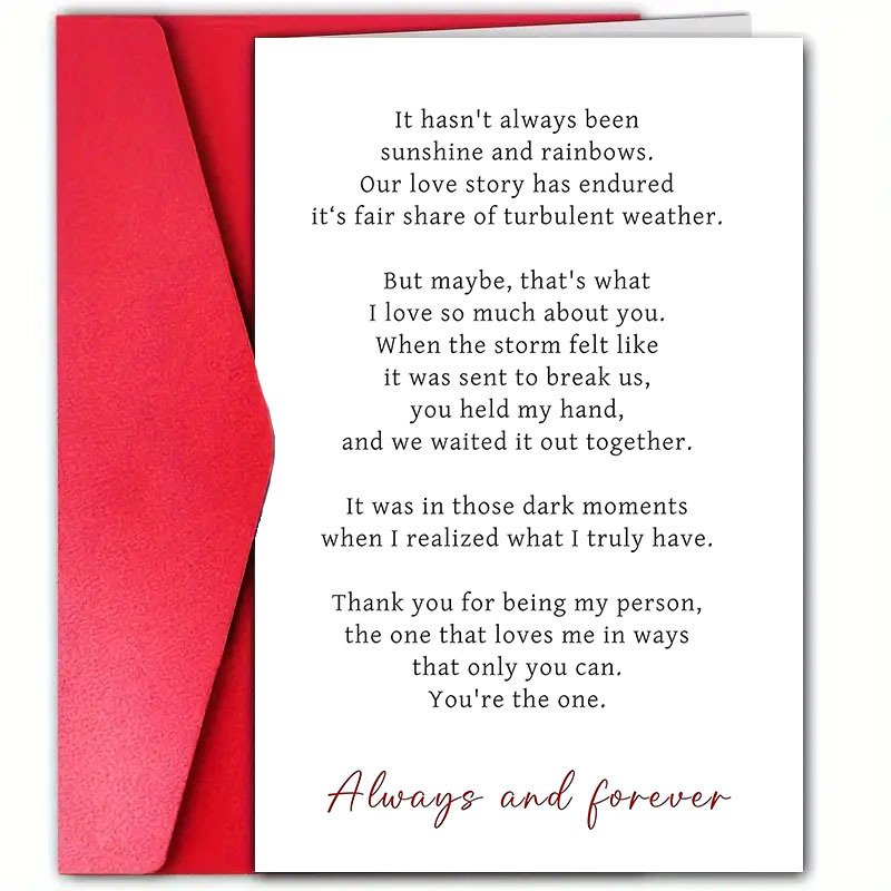 

1pc 's Day Greeting Card, High-quality Paper, For Anyone, With Envelope, For Anniversary &