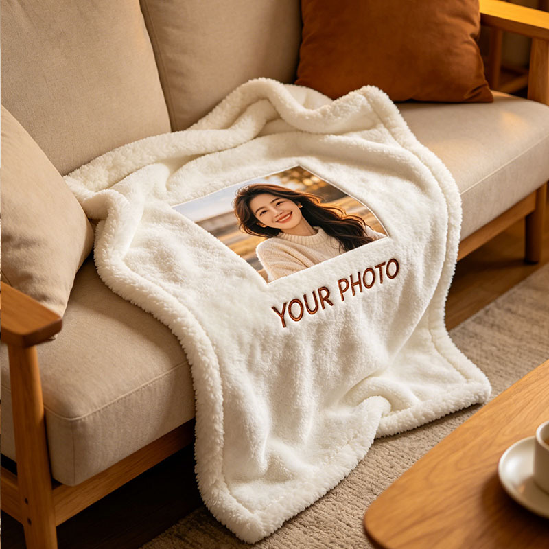 Custom Personalized Photo Blanket - Soft Throw Gift