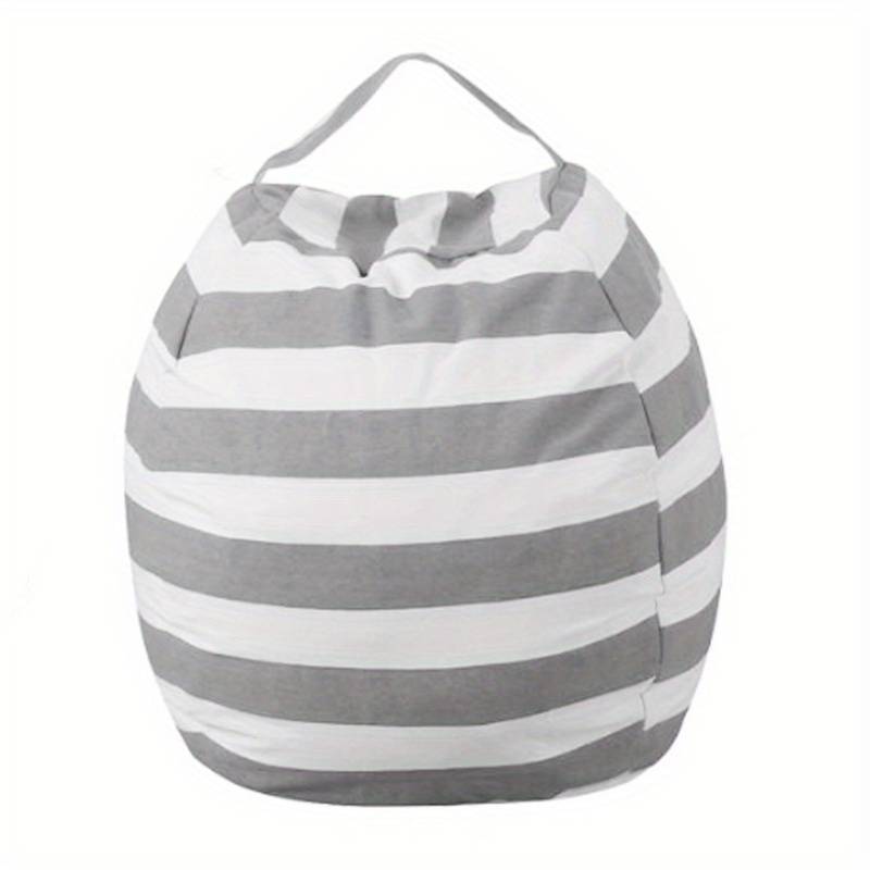 Image of Storage Bag, 1pc Round Ball Plush Storage Bag – Creative Sofa Bag Tote, Large Capacity Quilt Storage Bag, Travel Clothes Organizer Bag