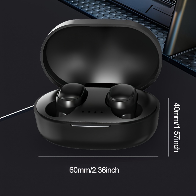 Wireless Headset Earplug Stereo Noise Reduction, In-Ear Wireless Earphones, Touch Wireless Headset, Charging Case with Wireless Earphones, Control Music Player Audio Headset Electronic Ear Plug