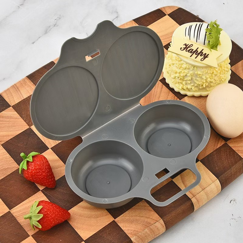 Multi-Functional Double-Compartment Egg Steamer for Quick Cooking