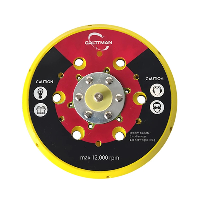 Suitable For Electric 6-inch Sandpaper Machine Tray Base Pneumatic 150mm Grinder Barbed Hook Sticky Disc Pad