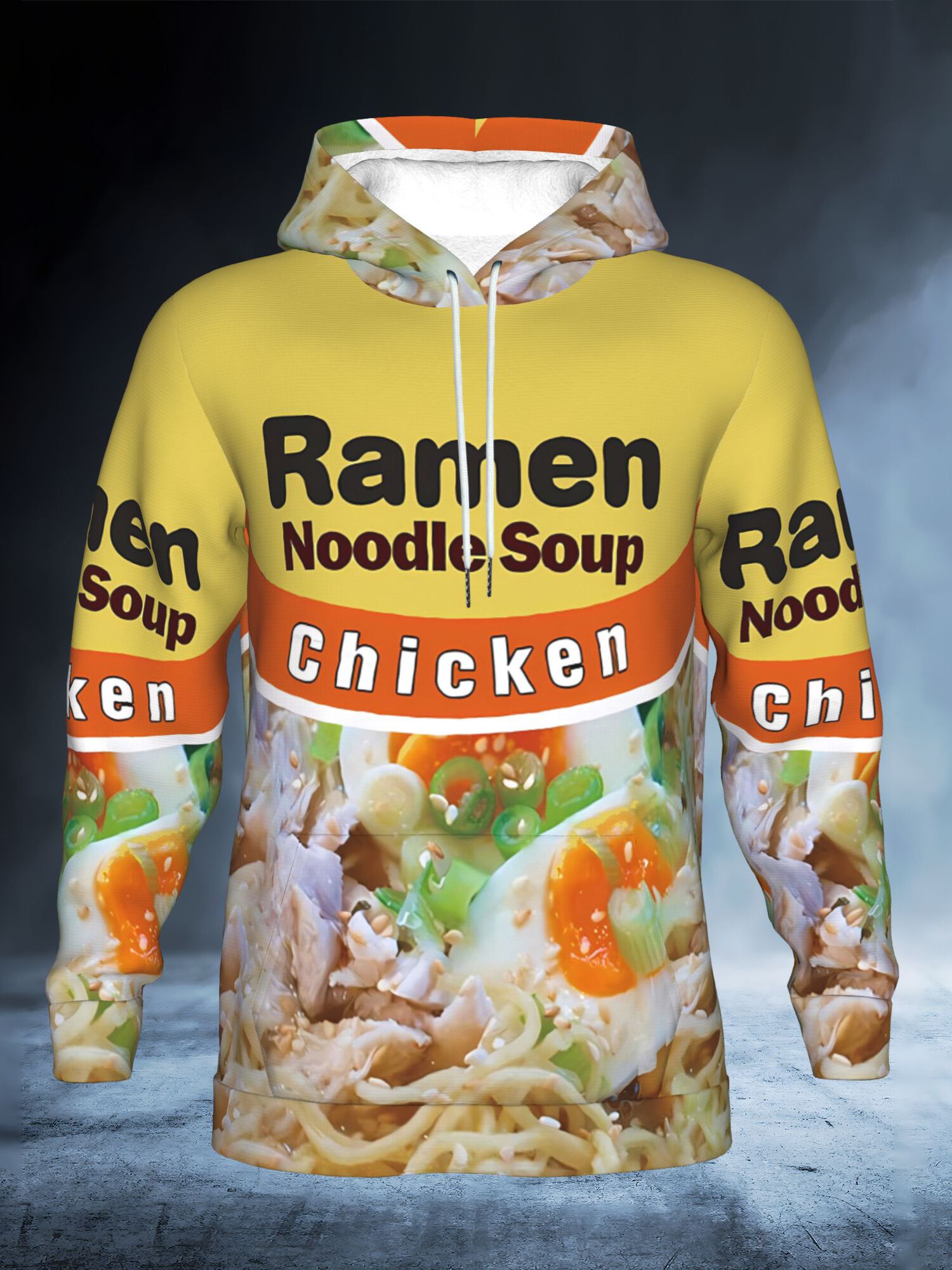 ramen noodle hoodie sold on Temu United States