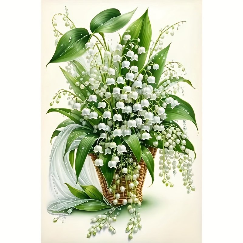 TEMU Autocollant d'été en verre avec de magnifiques muguets floraux, les fleurs de plantes peuvent décorer votre espace