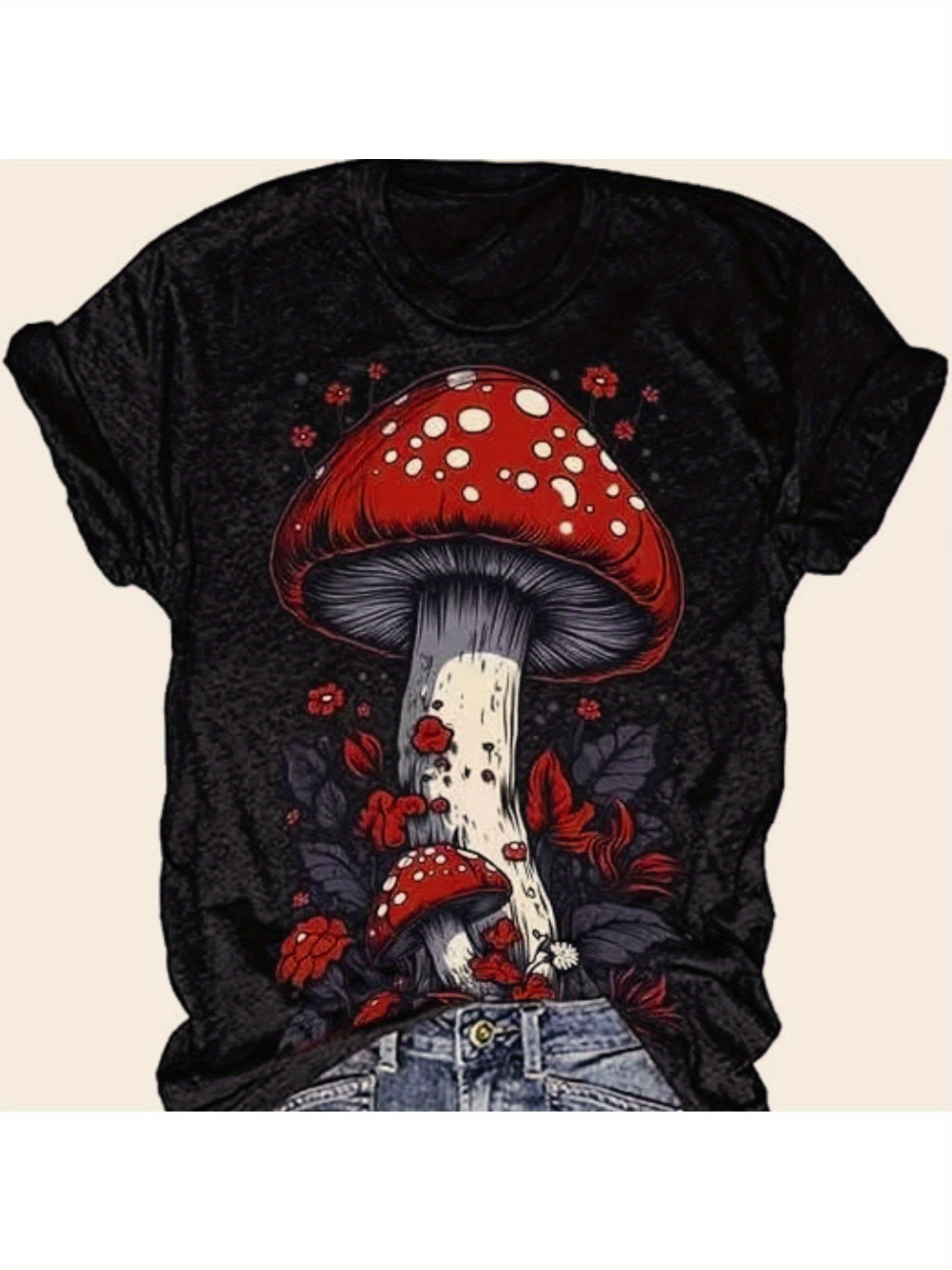 mushroom shirt sold on Temu United States