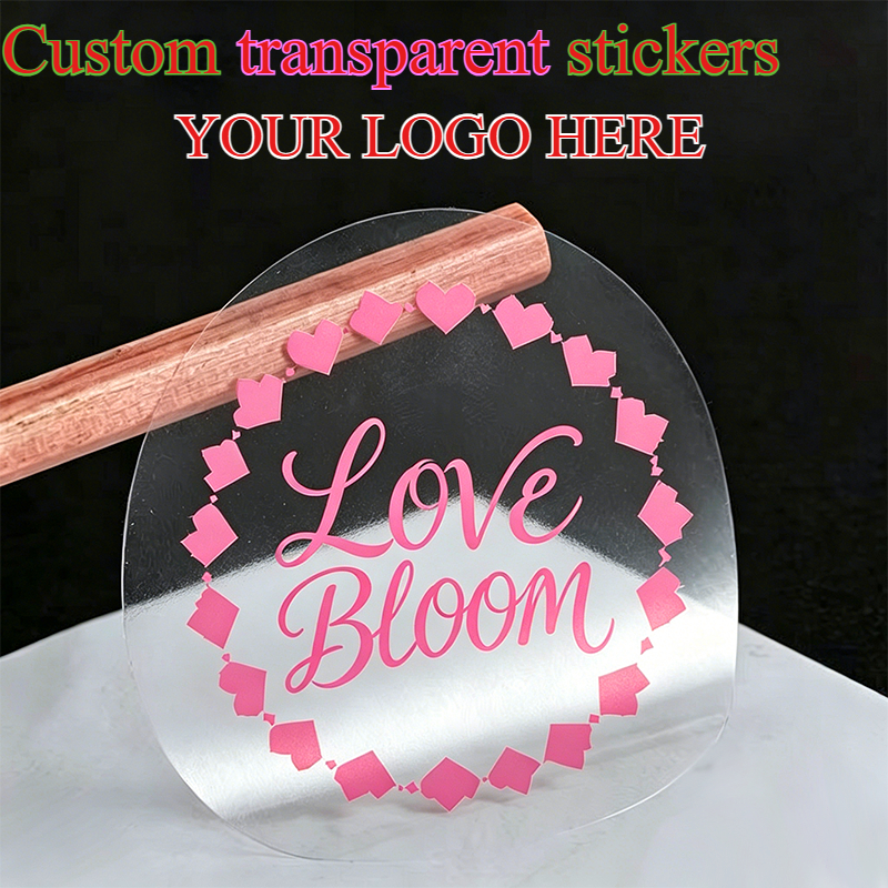 TEMU 44-444pcs Personalized Transparent Custom Round Stickers Multi Sizes 3-10cm, Custom Photo Logo Labels For Wedding Bridal Shower Birthday Party