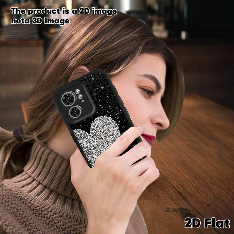 휴대폰 케이스 - 2d 플랫 하트 모토로라 moto g85 g84 g75 g73 g72 g  g55 g42 g34 g9 g8, moto e32 e20 e13 호환, 고품질 tpu 보호 케이스, moto edge   50   52 풀커버 소프트 보호 커버