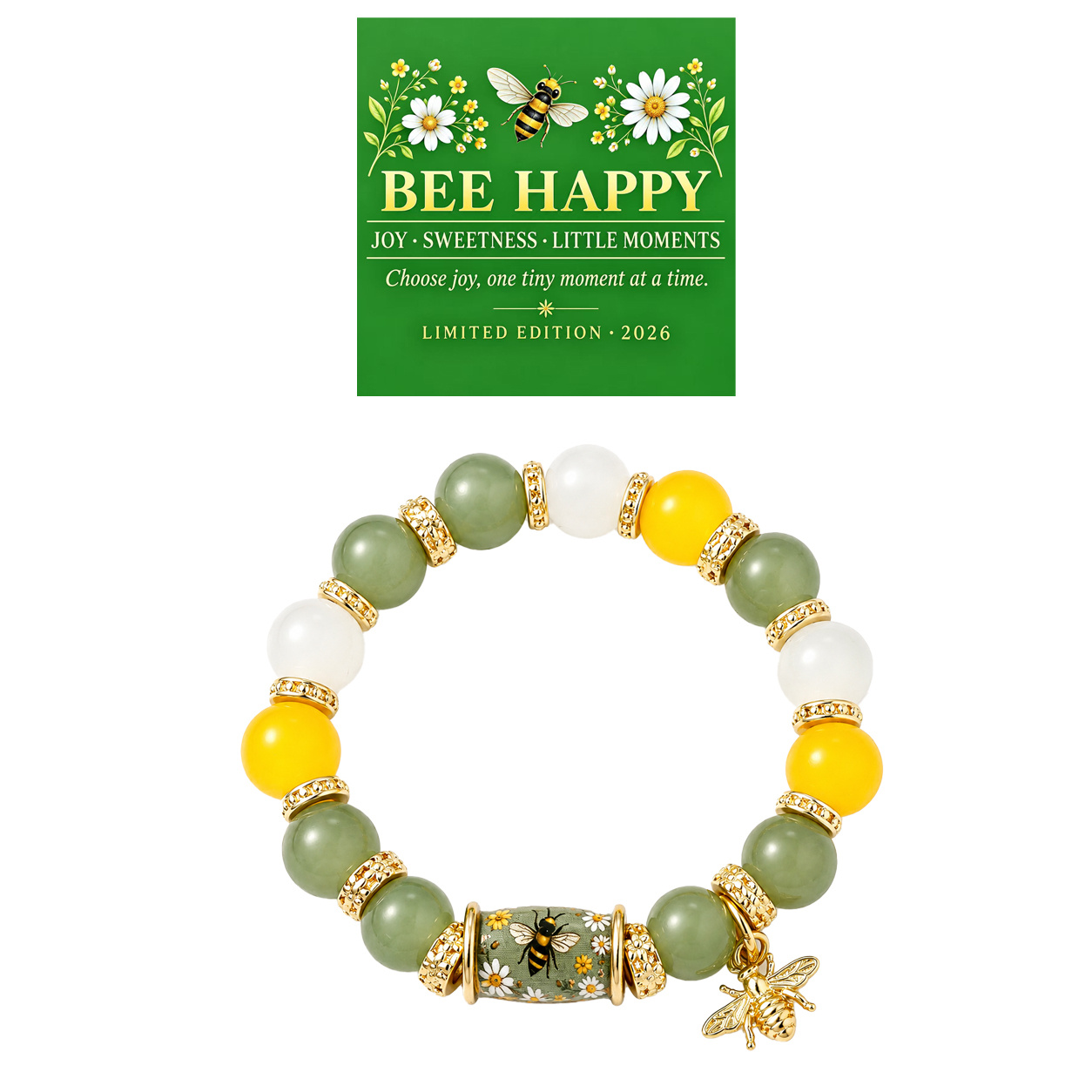TEMU Bee Braceletperfect For Casual Attire, Birthdays, And Holidays. A Surprise Gift For Him, Complete With A Card., For Teenager