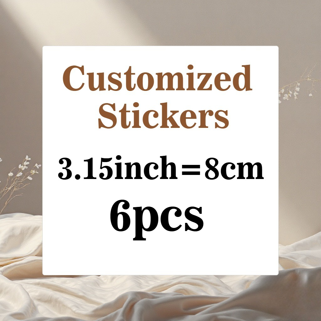 Personalized Custom Large Stickers, 8.0cm/10.01cm/11.99cm