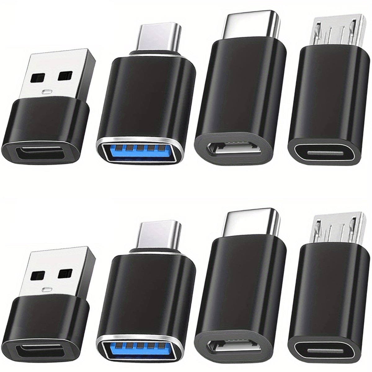 set di 8 adattatori usb-c a usb, convertitore caricabatterie da type-c   a a  , usb-c   a usb 3.0  , adattatore micro usb a usb-c per ricarica   trasferimento  , convertitore type-c   a usb 3.0   otg, adattatore usb, connettori usb, adattatore usb c, riduttore da usb c a usb, prolunga usb, adattatore type c usb, usb adattatore, usb c adattatore