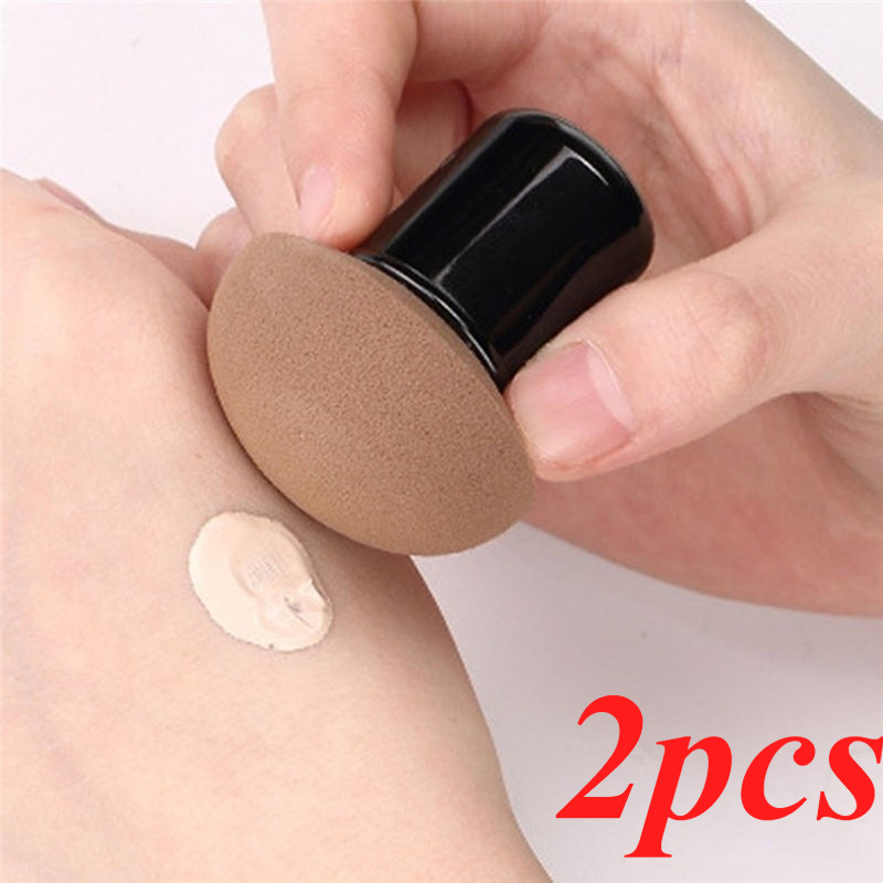 2pcs Mushroom-head Makeup Sponge - Portable Multi-mushroom-head Makeup Puff - Portable Wet Or Sponge - Mushroom Makeup Tool - Dual-use (wet/dry)