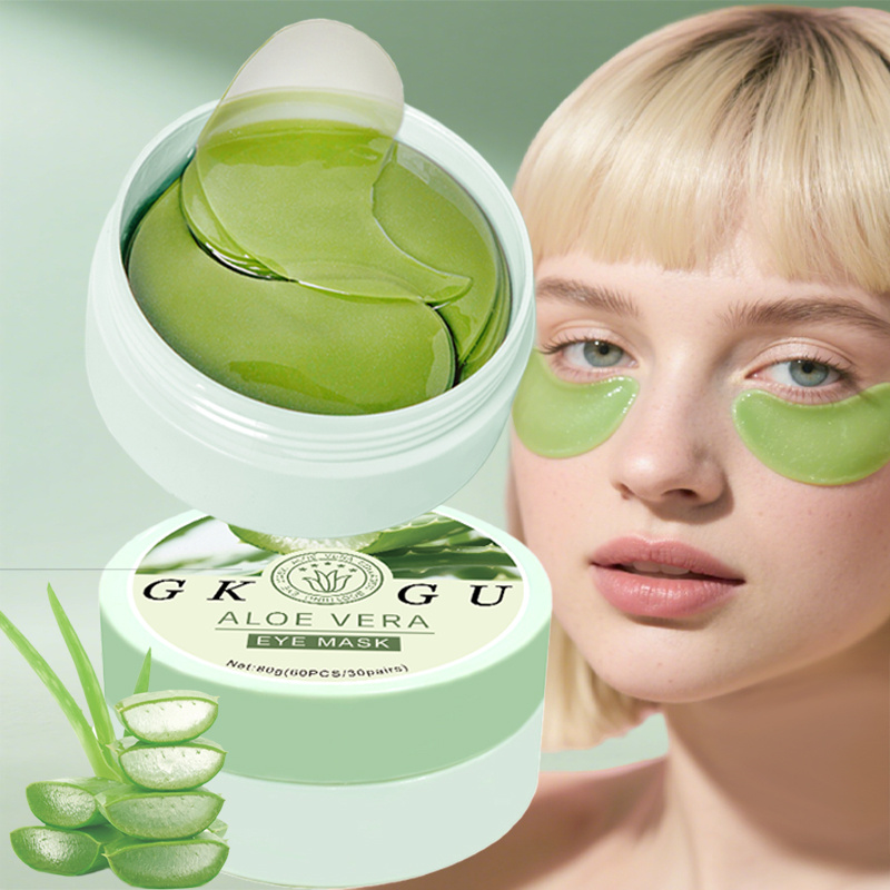 60pcs aloe vera and collagen eye serum cream under eye patches moisturizing tightens under eye patches eye mask patches after use look making the light beige look firm smooth eye   beige   mask Product details 6