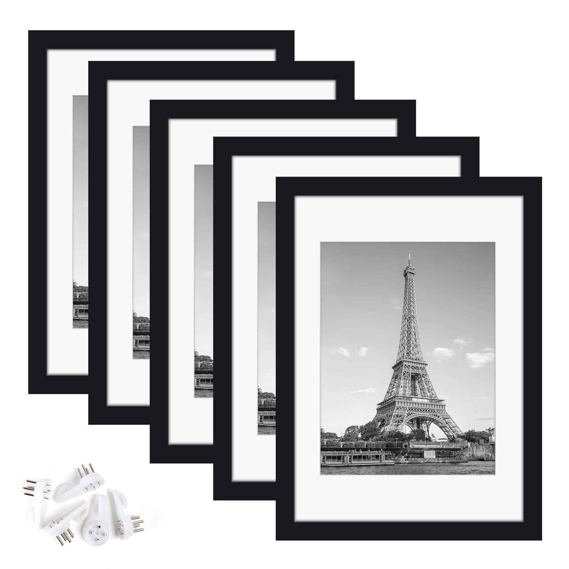 

1 Pack Wooden Photo Frame, Black Elegant And Poster Frame Without Photos, Wall Decoration, 4x6, 5x7, 6x8, 8x10 Inch Creative Diy Memorial Photo Frame, Used For Hanging And Hanging, White Decoration