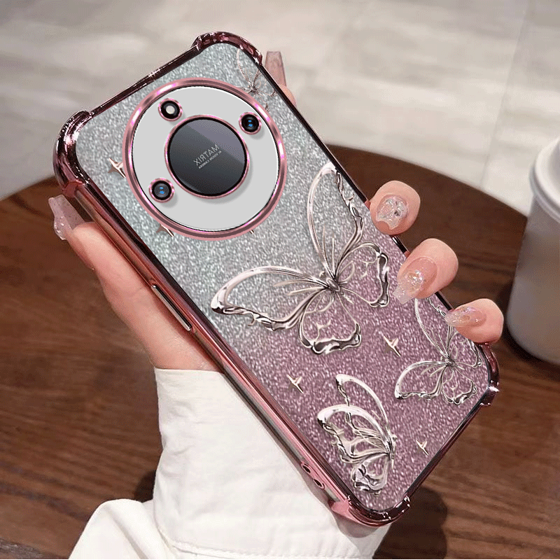 TEMU Phone Case: Glitter Plating Clear Protective Cover Lite Magic8 Lite Case Flxebile Tpu Four-corner Shockproof Pattern