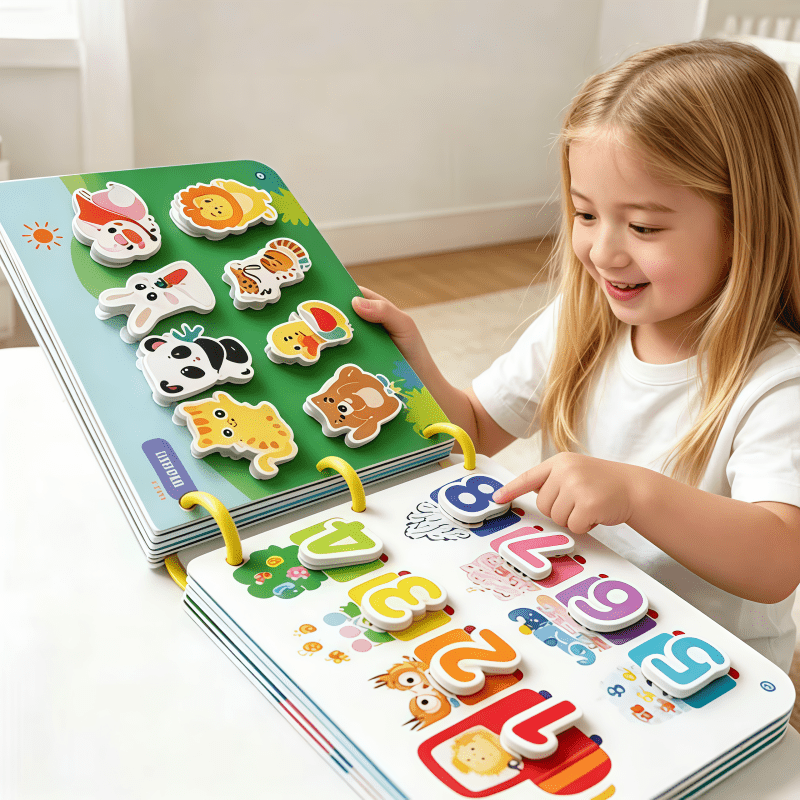 a childrens   busy sticker book with stickers attached     and reused cognitive shape and color matching sticker book   hand skills development party gift