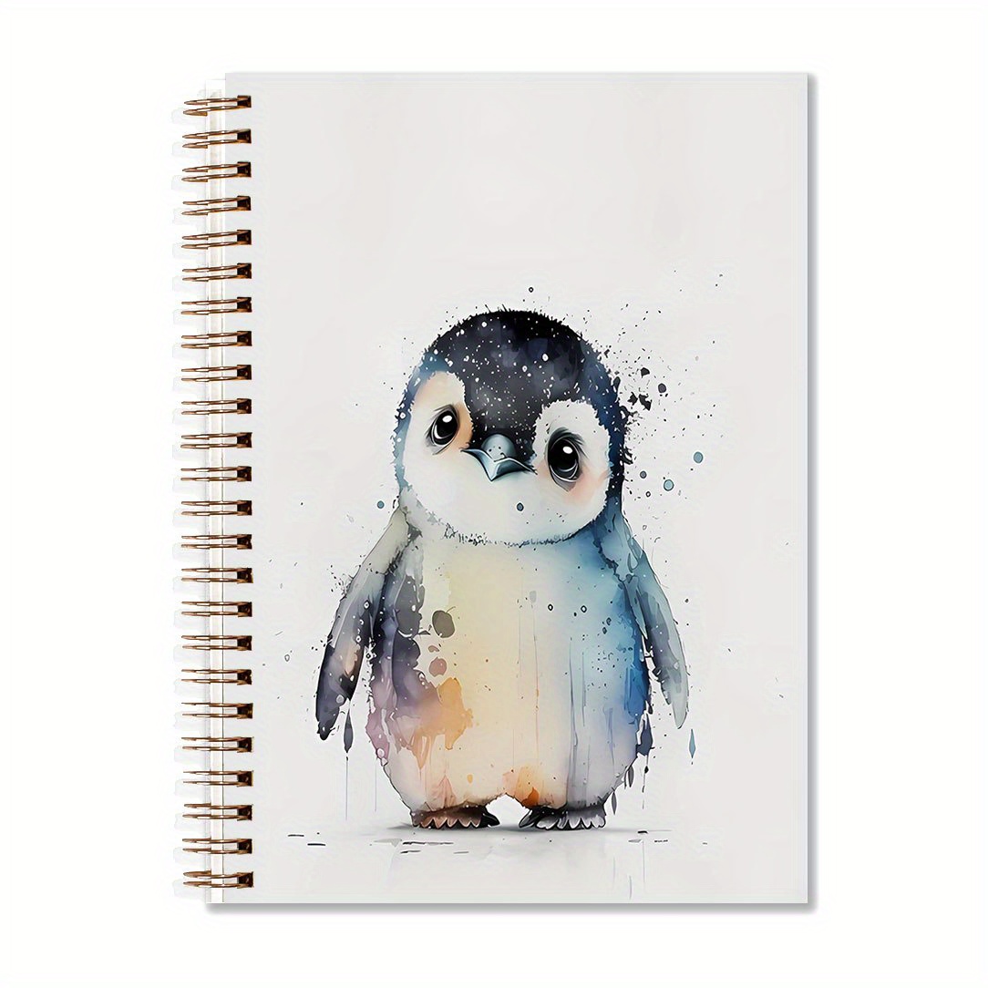 

Penguin Watercolor Notebook - Cute Animal Design, 5.5x8.3" With 50 Pages - Ideal For , Diary, Office & School Supplies - Perfect Birthday Or Christmas Gift