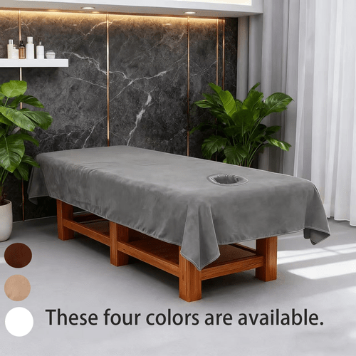 1pc of thick salon massage bed sheet soft and comfortable bed cover with a face hole