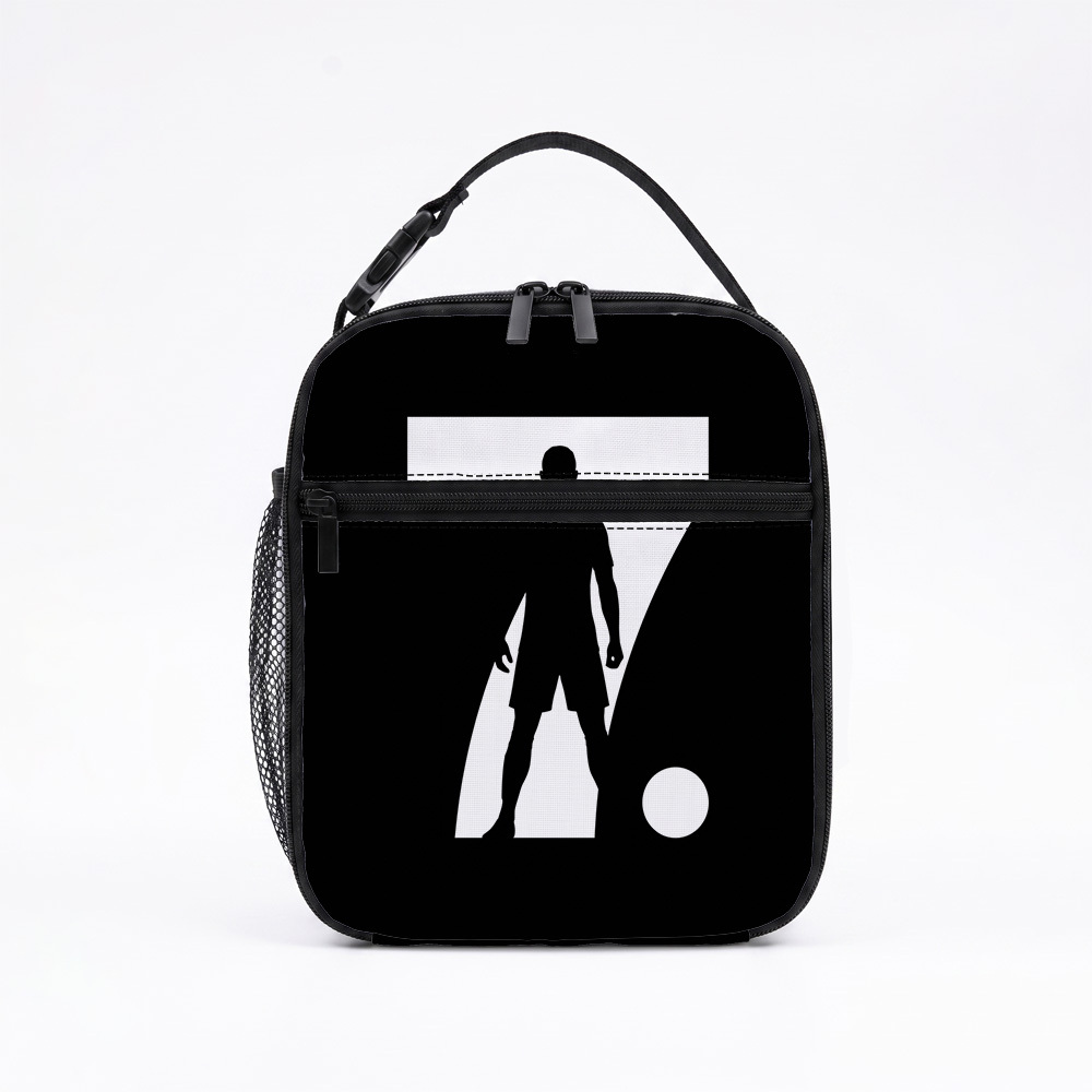 TEMU 1pc Non-food Contact Minimalist Graphic Reusable Lunch Bag Silhouette Athlete Holiday Gift Lunch Tote Bags Packaging Bags For Office, , Non-food