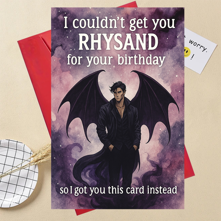 TEMU 1 Rhysand Birthday Card | Romantic Gift For Girlfriend, Wife, Sister, Or Best Friend, Lovers
