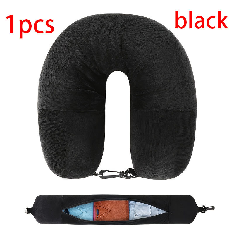 travel neck pillow u shaped cushion design made of soft crystal microfiber fabric portable neck support for air travel   in multiple colors hand wash   suitable for long flights car rides camping and outdoor activities Product details 6