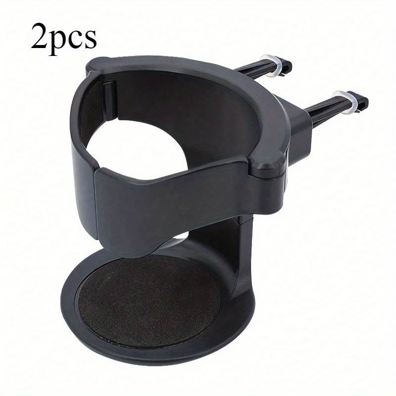 Image of Funstar 2pcs Adjustable Pvc Car Cup Holder - , Sponge-padded Base, Perfect For Water Bottles And Cans