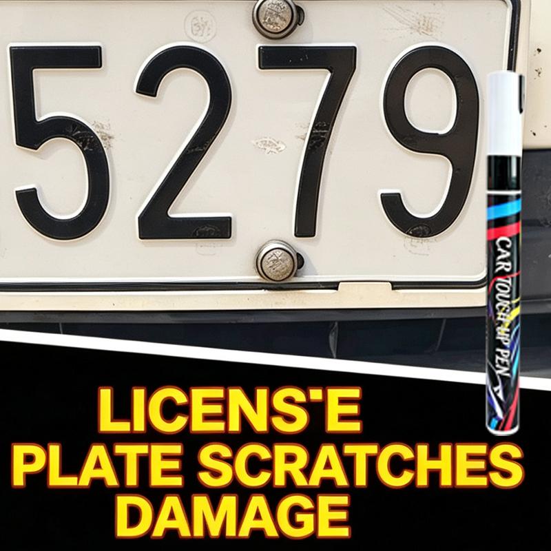 Automobilio valstybinio numerio blukimo taisymo rašiklis, juodas rašalas, nuolatiniai žymekliai, įbrėžimų taisymo rašikliai, „pasidaryk pats“ biuro raštinės reikmenų rašiklis metalui, nerūdijančiam plienui, plastikui