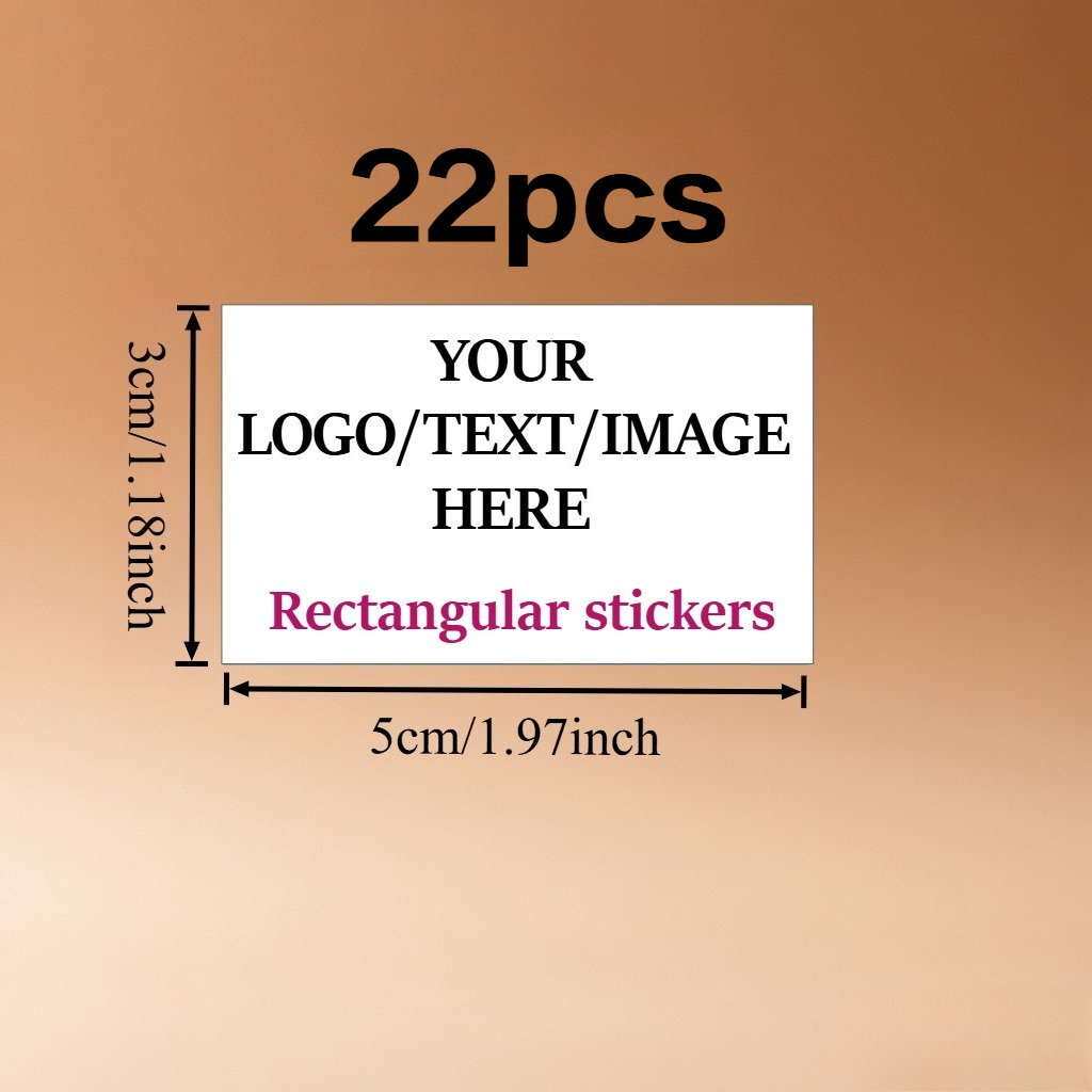 Custom Rectangular Personalized Stickers in Multiple Sizes