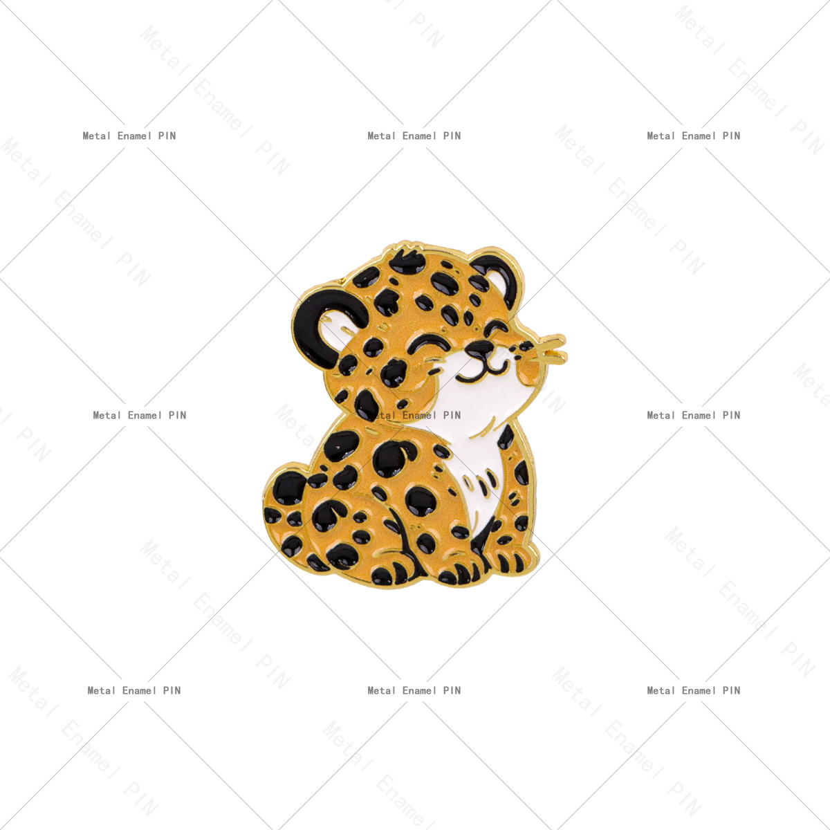TEMU 1 pin de esmalte de leopardo, broches de solapa estilo dibujos animados adecuados para mochilas, un regalo encantador, broches y insignias para