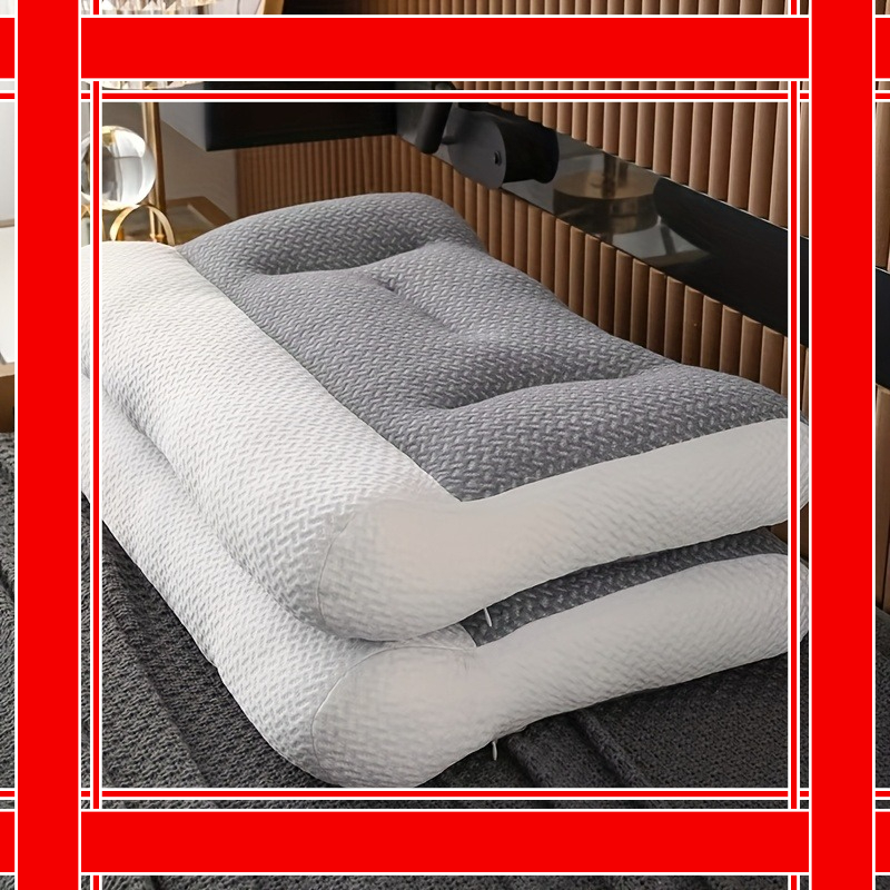 TEMU 1/ 2pcs Cervical Ergonomic Pillow Featuring High-quality Inner Cushions, Ergonomic Neck And Shoulder Pillow, Pillow Suitable For Sleeping On The