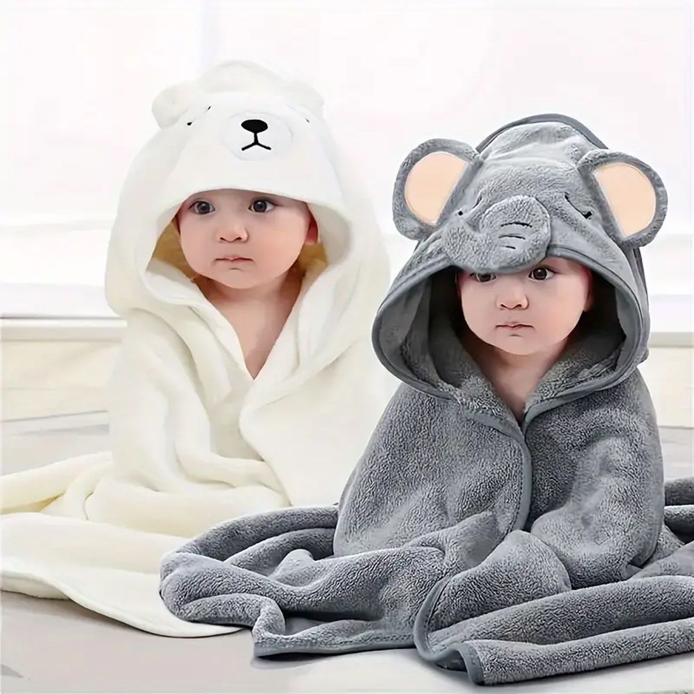 Baby Girl Hooded Bath Towel Beach Towel Pool Towel By LilyLouLou