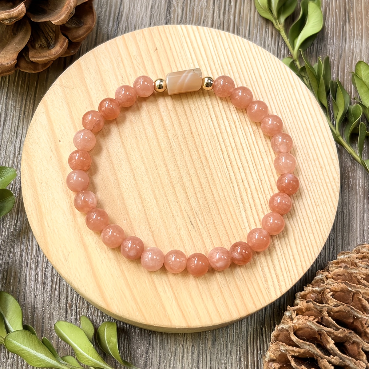 TEMU Bracelet en fait main - Bohème, convient pour les anniversaires, de la fête des Mères, le Nouvel An , accessoire pour la croissance personnelle