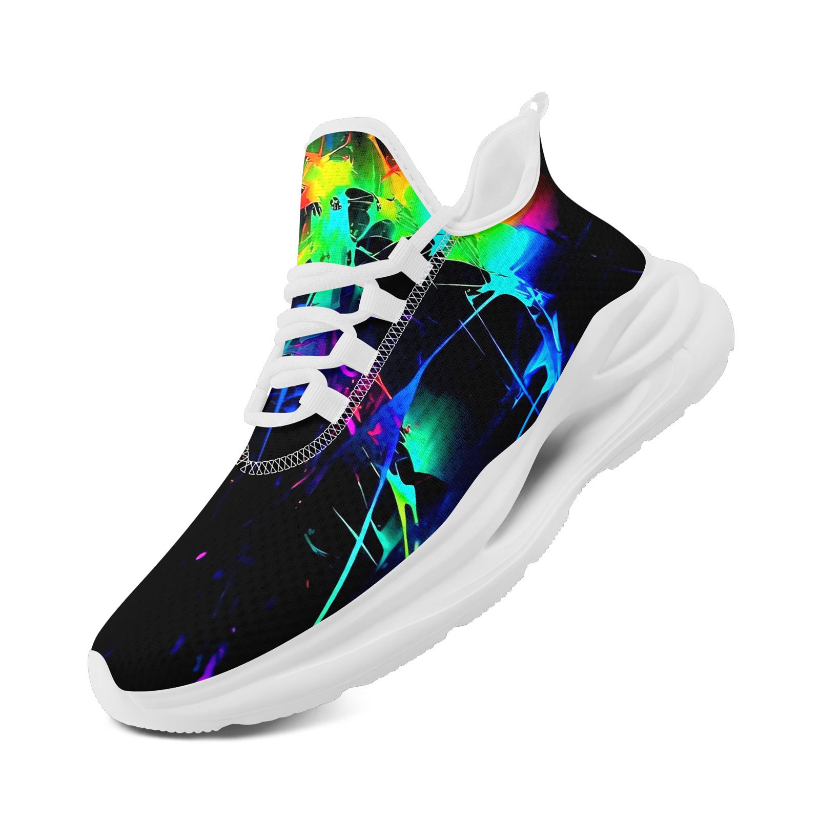 Men's Vibrant Running Shoes with Midsole Suspension Technology