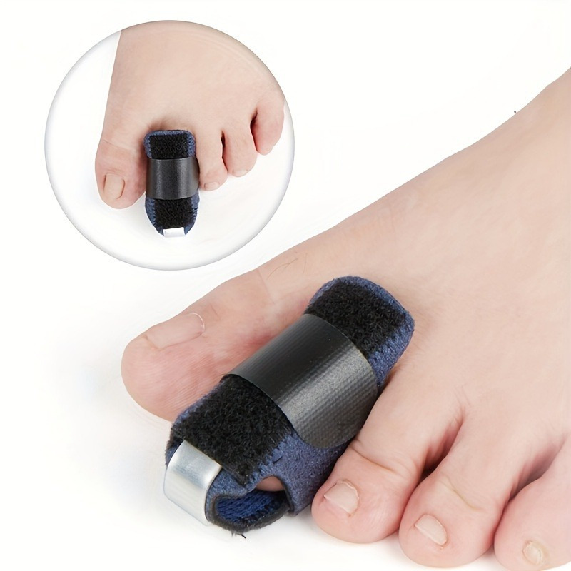 

Adjustable Finger Support Splint - Toe Straightener For Hammer, Claw & Mallet Toes - Comfortable Polyester Material - Ideal For Sports Injuries